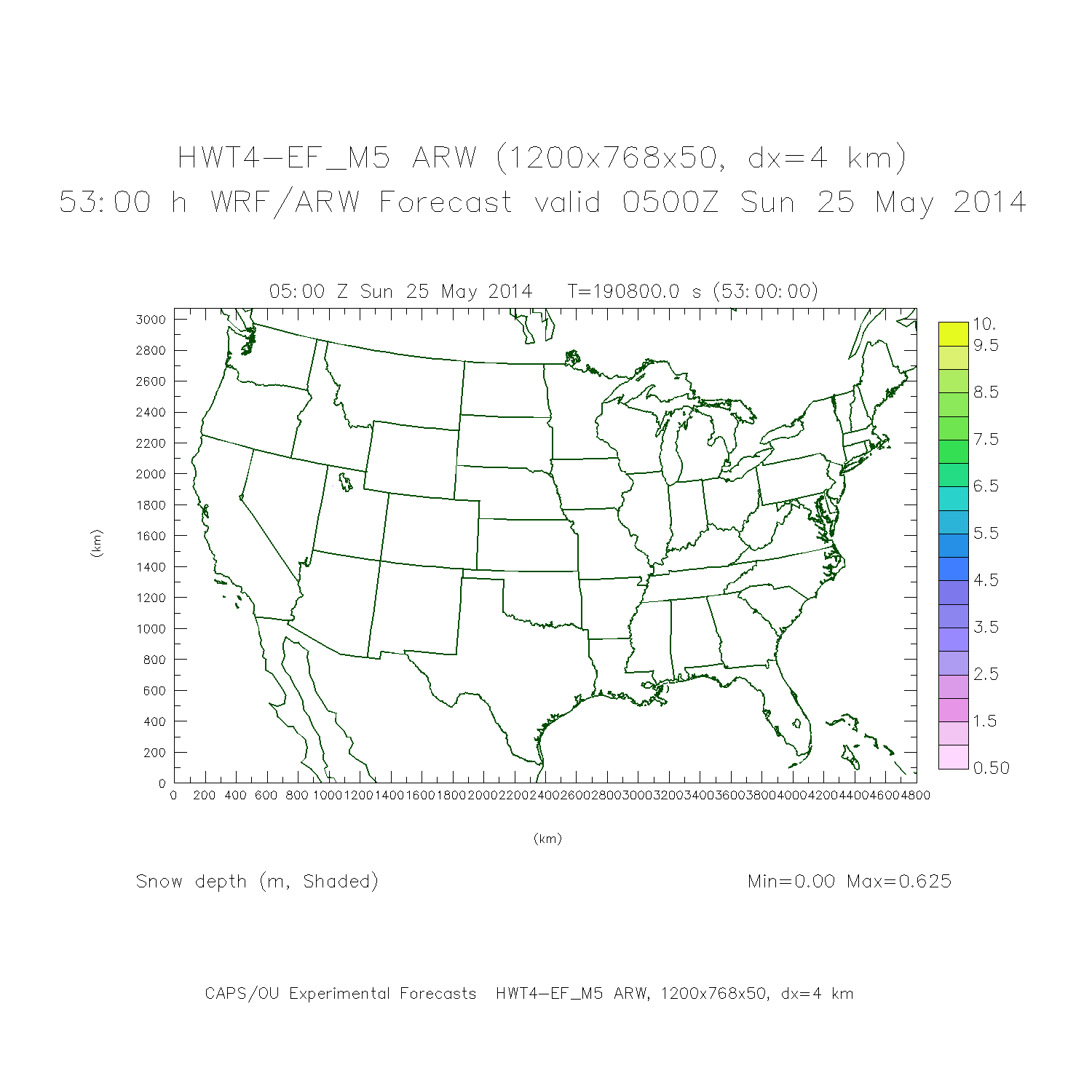 caps ou 53 hr wrf forecast valid sun 25 may 2014 12 am cdt 05z